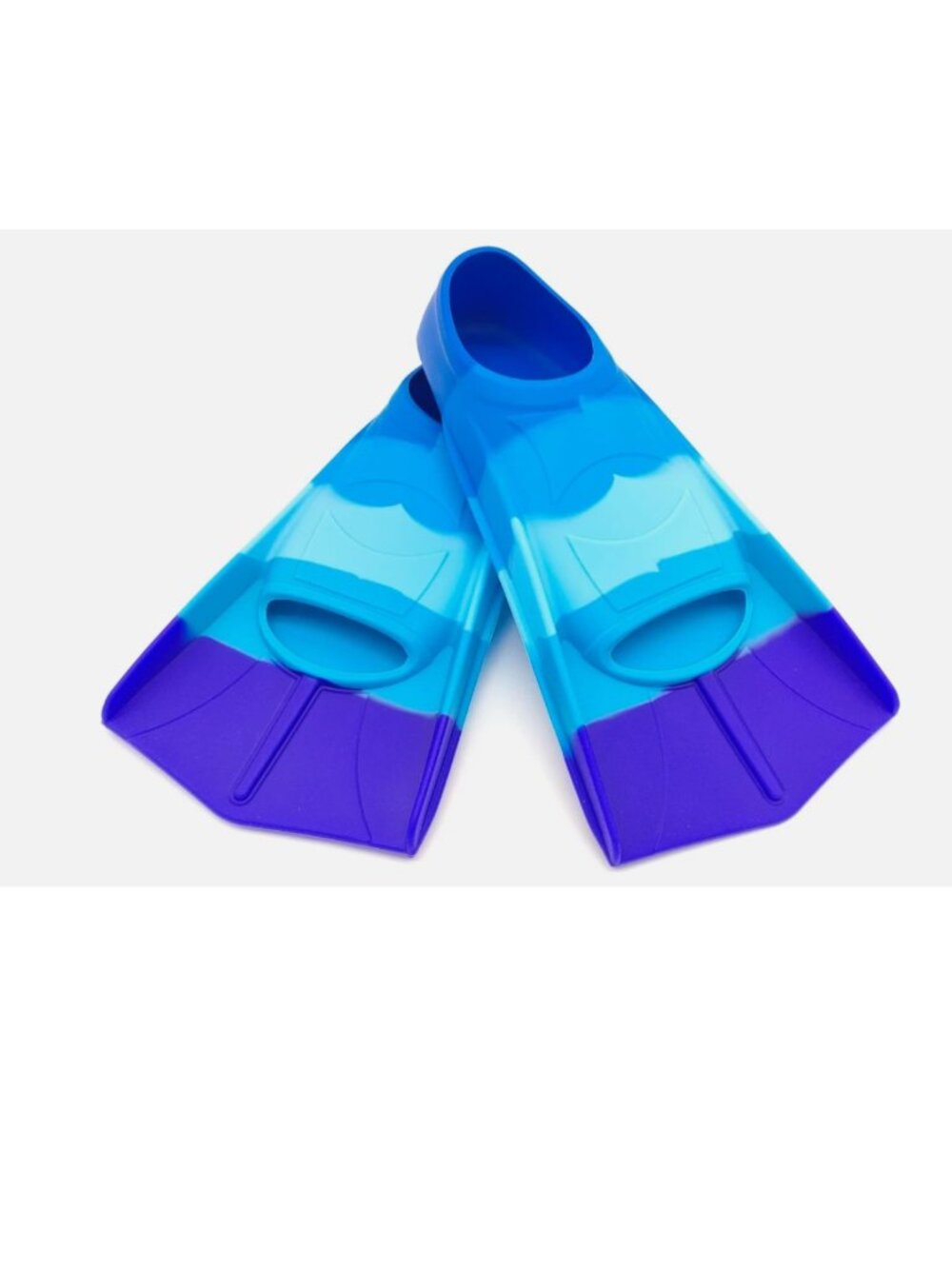 Size XXXXS (US Kids 5.5-7.5) Silicone Swimming Training Fin, non slip - Blue